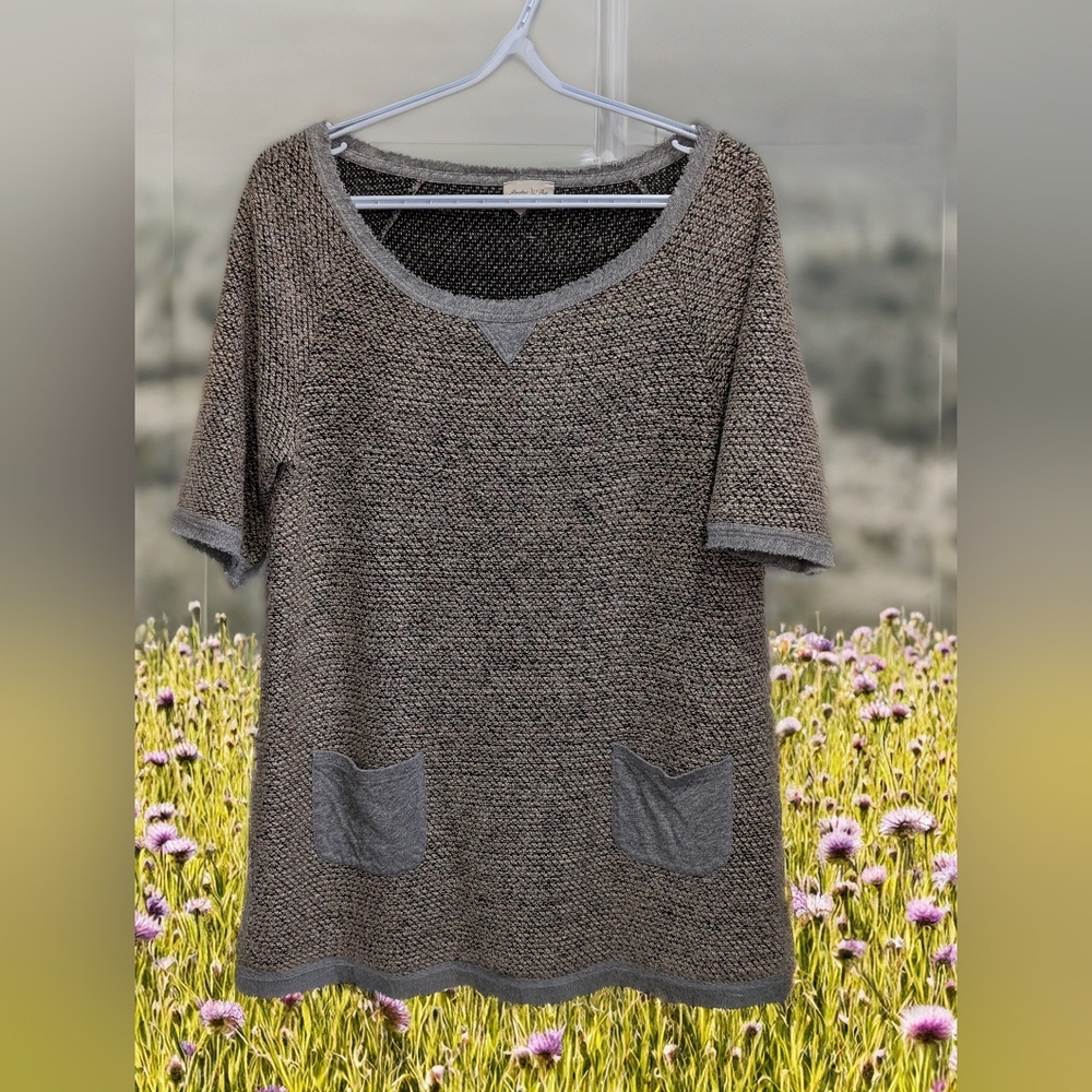 Anthropolgie Meadow Rue Monochrome Textured Blouse